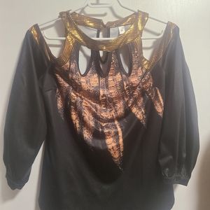 Orange/Gold Party Top